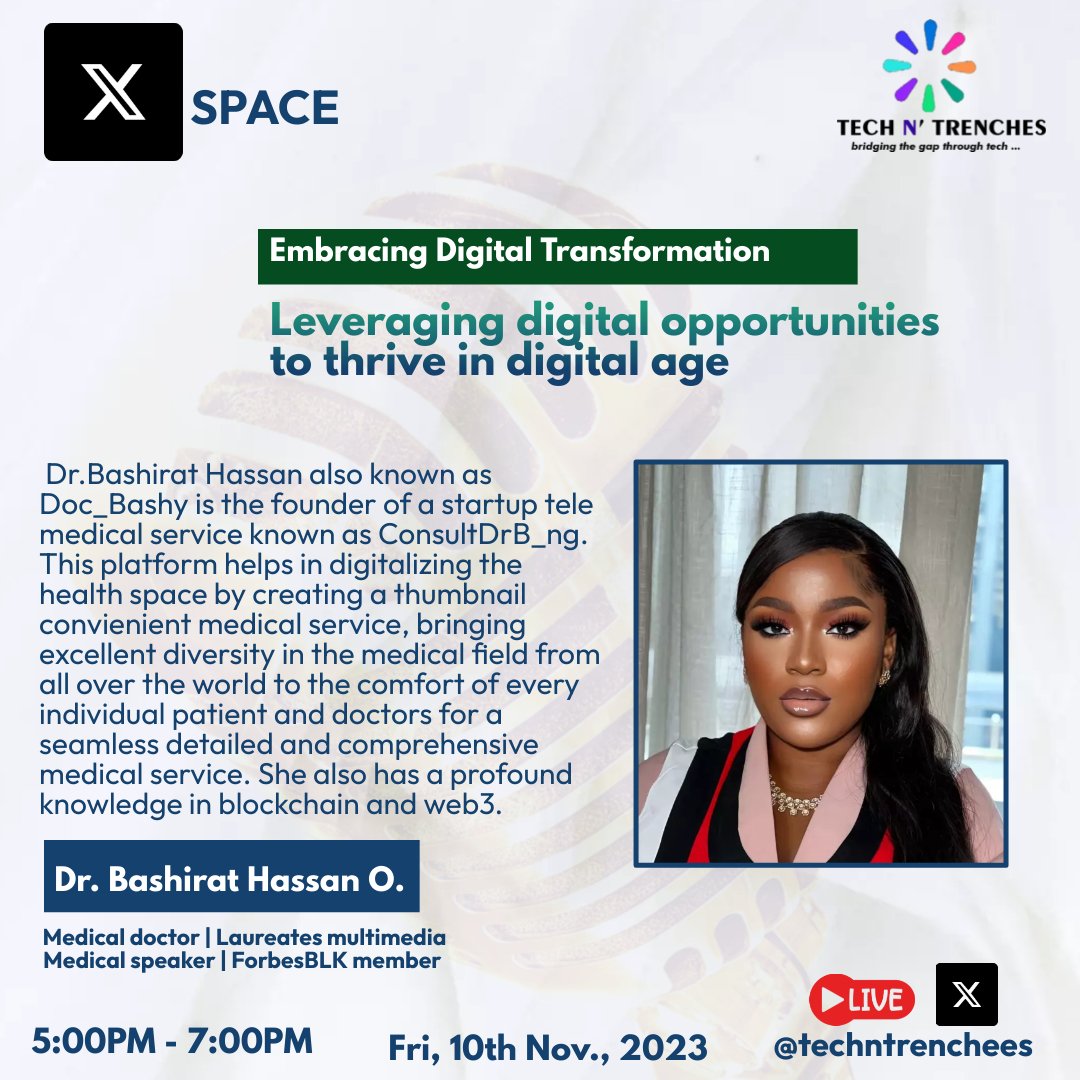 A little peak into our speaker.

#XSpace #ForbesBLKSummit #SDGs