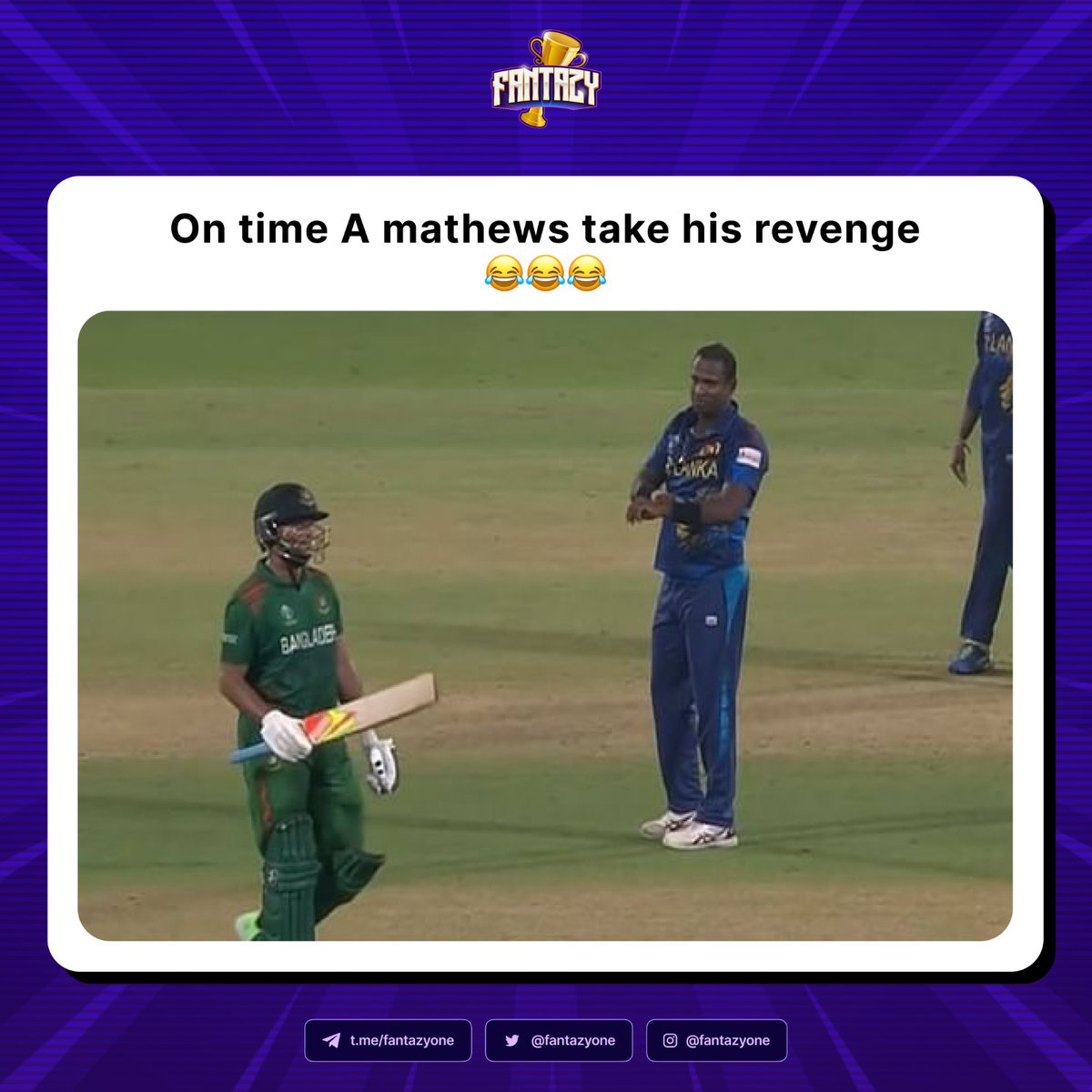 Revenge Complete 🔥 #cricket #CricketWorldCup2023 #BANvsSL #CricketTwitter #cricketnews #cricketmemes