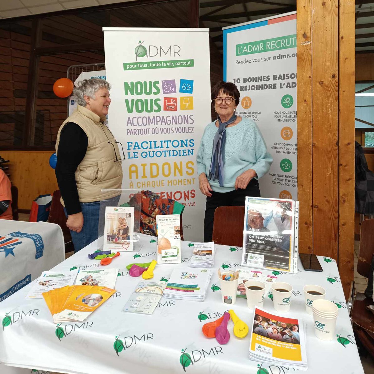 L'#association locale #ADMR de Salins-les-Bains était présente les 4 et 5 novembre sur le #Forum des associations de #Salins ! Une belle occasion de rencontrer le grand public et de lui faire découvrir la vie associative, les métiers, le bénévolat et les services ADMR !