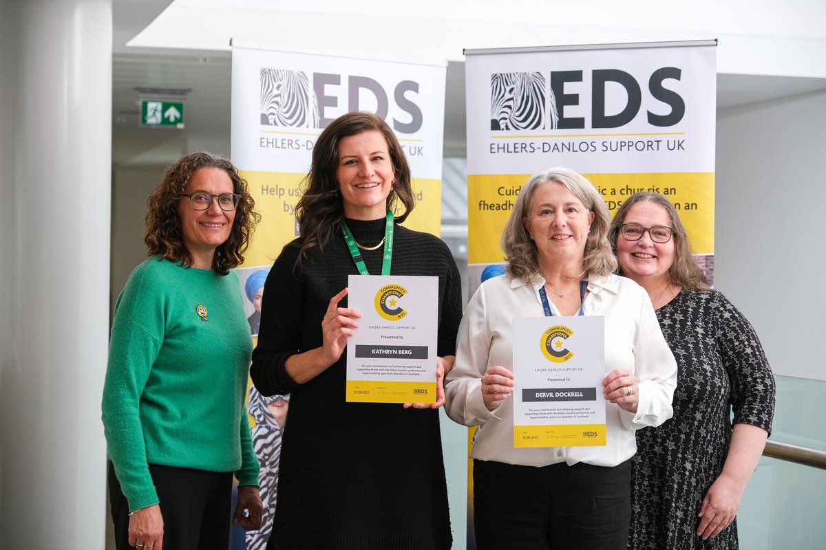 Ehlers-Danlos Support UK (@ehlersdanlosuk) on Twitter photo Congratulations to our new EDS UK community champion awardees!
Kathryn Berg, Trial Manager in the Centre for Genomics and Experimental Medicine at the Institute of Genetics and Cancer at the University of Edinburgh... Congratulations to our new EDS UK community champion awardees!
Kathryn Berg, Trial Manager in the Centre for Genomics and Experimental Medicine at the Institute of Genetics and Cancer at the University of Edinburgh...
