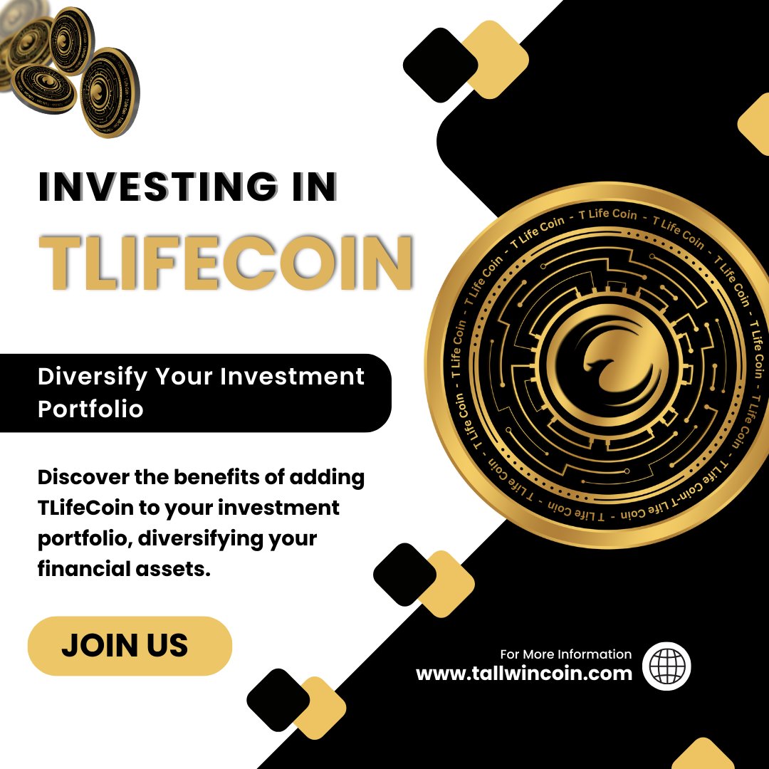 With TLifeCoin, you're not just investing, you're investing in the future of digital currency. Explore the potential today! 💎💹
#investmentdiversification #digitalcurrency #tlifecoin