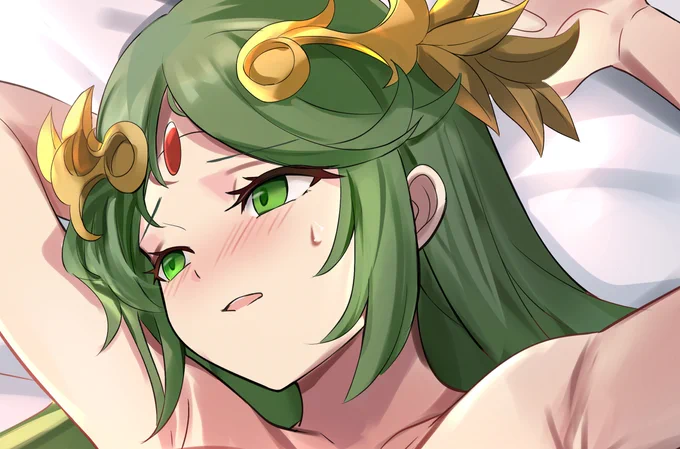 PixivFANBOXのリクエストでパルテナ描かせて頂きました! 全体はこちら↓(I drew Palutena by request from  Click here to see the whole picture.) PixivFANBOX→ →  