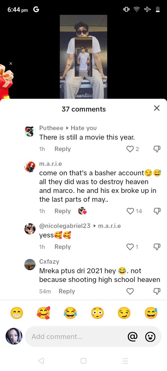 MoonMimi869804's tweet image. I just scrolling in tiktok and reading ramdom comments until this comments of cute Indo marven's fans caught my attention.
They really dig .... in the past

Note: Marco is single in mids of 2020 or 2021 ..... so particularly they start filling the #trie in October 2022..
#Marven