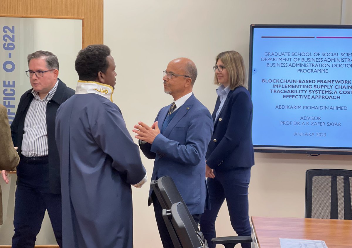 SIMADUniversity's tweet photo. SIMAD University congratulates Dr. @Abdikarimmohaid, who has successfully defended his PhD viva from Atilim University. We couldn't be more prouder of your academic achievements. We're more excited and looking forward to having you back at university. #SIMADDay #SIMAD24 https://t.co/6HzMEnKi4J