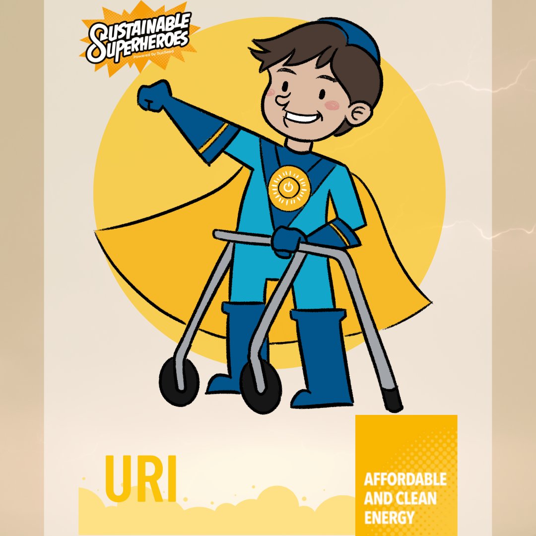 Goal 7: Sunshine Superheroes! ☀️🌍 Let's harness the power of the sun, wind, and clean energy to make our planet a greener, cooler place. Join the renewable energy adventure and be a part of the solution! 🌞💨🌿 #Goal7 #SunshineSuperheroes #KidsForChange