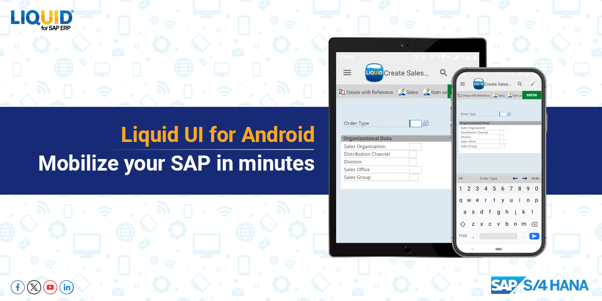 GuiXT's tweet image. Liquid UI for Android, a mobile SAP GUI simplifies SAP transaction screens on Android. Learn more - guixt.com/products/mobil…
#sapmobilize #sapandroid #sapgui #liquidui