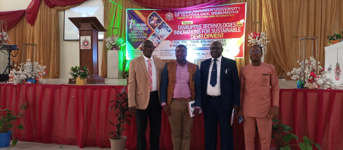 lautechofficial's tweet photo. 1st International Conference on Computing, Informatics and Its Applications (ICCIA 2023)
#lautech #international #conference #computing #infomatics #applications https://t.co/WWStQ6kvNd