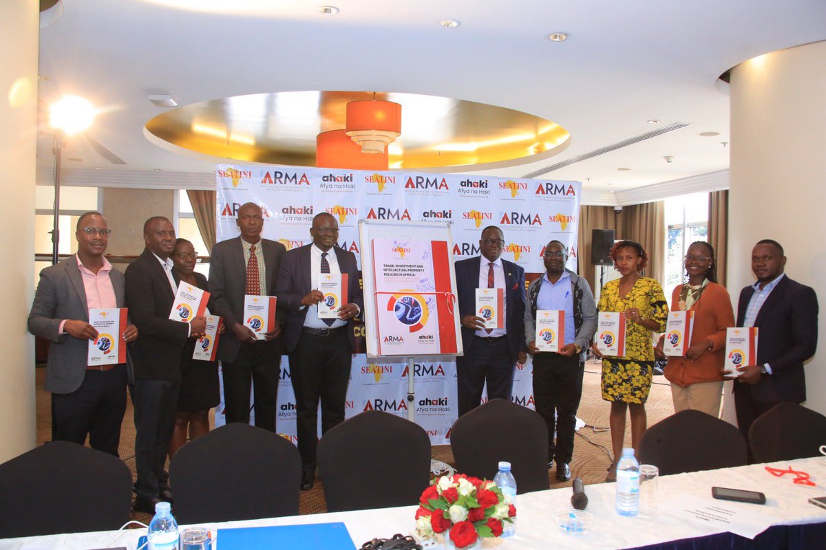 DanielLutaaya's tweet photo. A New Study on Trade, Investment, and Intellectual Property (IP) Policies at Regional, Continental level: Implications to Local Vaccine Manufacturing and Equity has been launched in Kampala #ARMAProgramme #TRIPSWaiverNow #DecolonizePublicHealth https://t.co/Wk4WYAvNOs