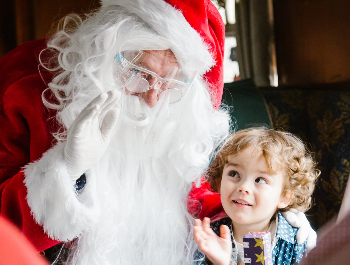 Steam_Dreams's tweet photo. Santa is ready to welcome little ones onboard The #SantaSteamExpress this December for twelve circular tours of merriment. 🎅✨

Let the magic of Christmas transport you to a world of joy, wonder, and cherished memories whilst onboard. 🚂

Book tickets: https://t.co/ShO3Bv9sxA https://t.co/NS5YCKPpxq