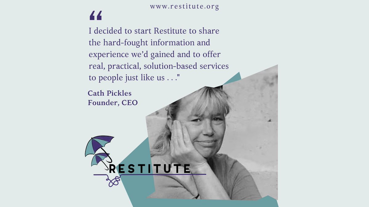 RestituteUk's tweet photo. Never underestimate a parent's determination. An inspiration to us all, #Restitute Founder & CEO Cath Pickles used her experience caring for a #survivor of sexual abuse to create a support service for 3rd party victims of #crime - Read More https://t.co/DdXOhVfPA7 https://t.co/gI2dokAeKY