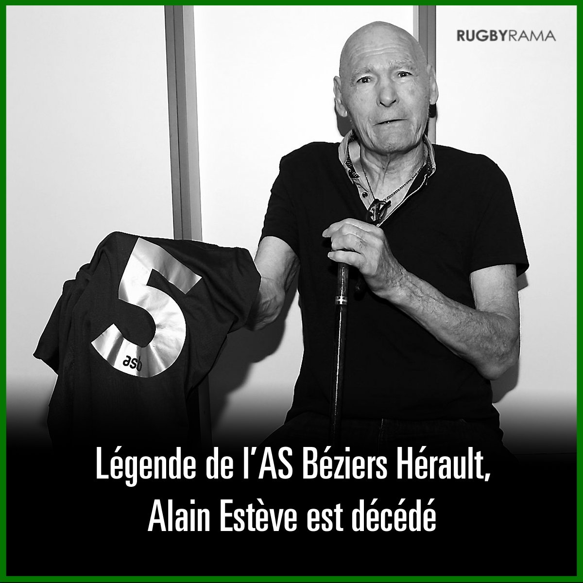 RUGBYRAMA (@rugbyramafr) on Twitter photo Symbole du grand Béziers et international français, Alain Estève nous a quittés.
Nos plus sincères pensées à sa famille, ses proches et à l'<a href="/ASBHOfficiel/">ASBH Officiel</a>. Symbole du grand Béziers et international français, Alain Estève nous a quittés.
Nos plus sincères pensées à sa famille, ses proches et à l'<a href="/ASBHOfficiel/">ASBH Officiel</a>.