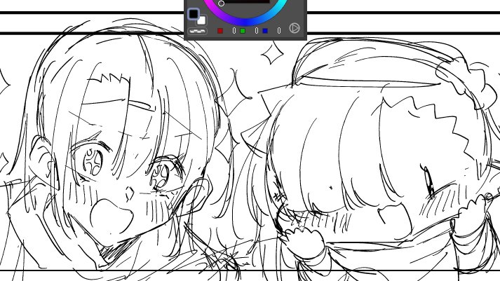 本日の作業!
キラキラキラ…✨
#ちゃんと吸えない吸血鬼ちゃん 