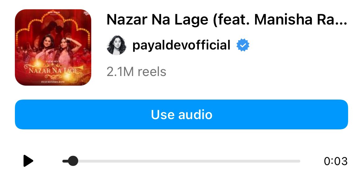 When we are waiting for TSERIES FT MANISHA RANI.

#ManishaRani’s #NazarNaLage has crossed 2 Million reels on Instagram.