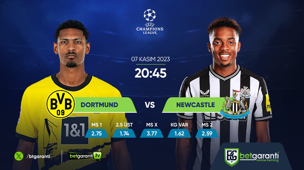 lukanoveor's tweet photo. 🏟️Dortmund  X  Newcastle

🚀En yüksek oranlarla!

➡️https://t.co/YH5Y4BgWU4 https://t.co/MxMbEhXVmi