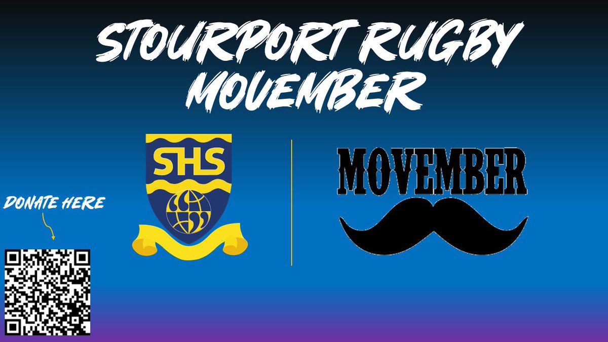 👨🏻 GROW A MO

<a href="/StourportHigh/">Stourport High School</a> ACE Rugby Programme are raising money for Men’s Health &amp; Suicide prevention 💪🏻

We want to raise awareness and do our part in raising money for a great cause <a href="/MovemberUK/">Movember UK</a> 

Use the QR code to donate 🙏🏻 or use the link 🔗

uk.movember.com/mospace/151425…