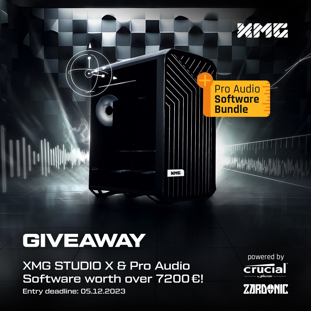 XMG_INT's tweet image. 🍀 #GIVEAWAY 🍀

In cooperation with the internationally renowned DJ and producer Zardonic, we are giving away an #XMG STUDIO X incl. Pro Audio software with a total value of over 7200 €! 🖥️🎧

Participate here: go.xmg.gg/en/XMG-STUDIO-…