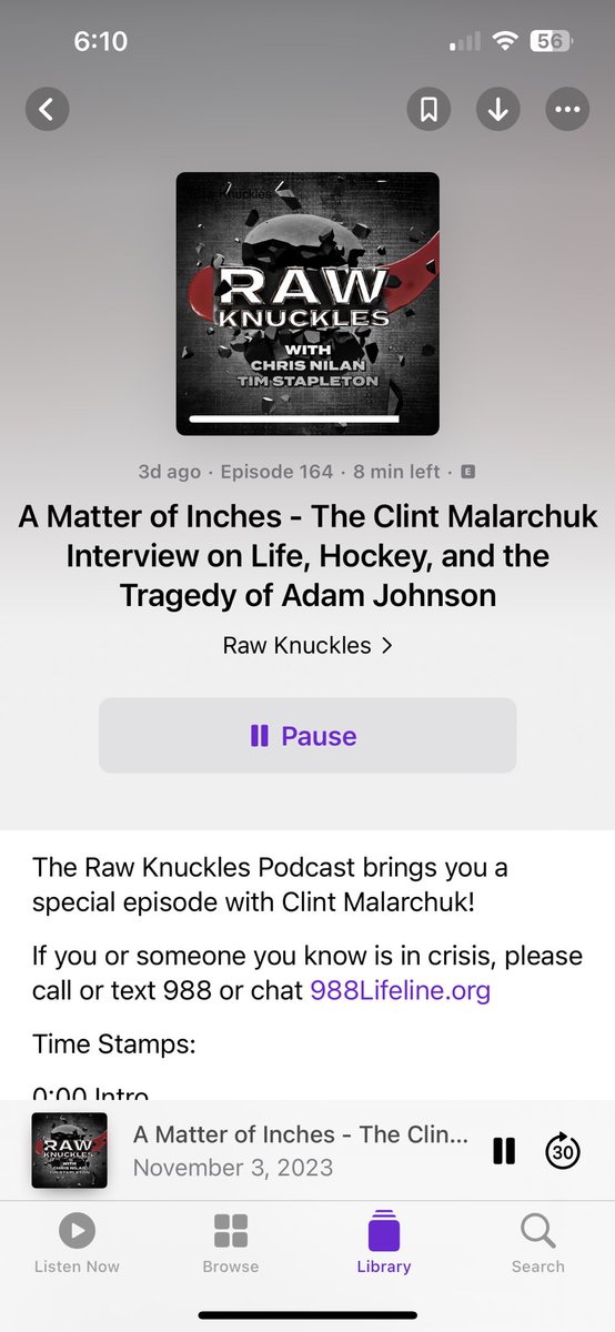 If your looking for something to listen to on the way to work? Or in the car? At home? Here it is people. Please give @KnucklesNilan30 and @cmalarchuk discuss some serious topics on @RawKnucklesPod this is one of the best pods I have listened to in a long time. Worth the Listen