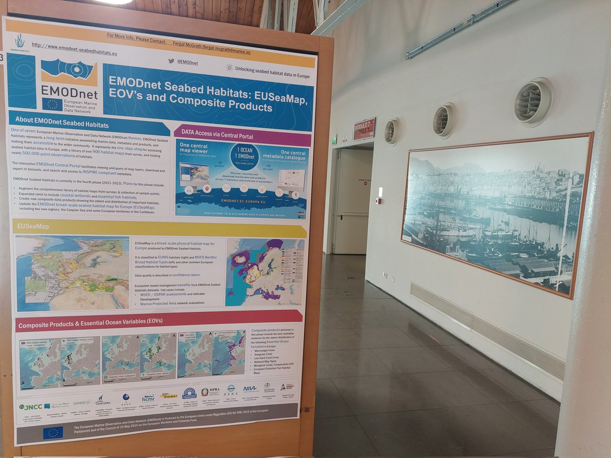 If you are attending Hydro 2023 Hydrographic Conference in Genoa this week, please call over to our poster for EMODnet Seabed Habitats, where I will be happy to engage with you on the potential uses of our associated outputs. @MarineInst @followtheboats @EMODnet @seabedhabitats