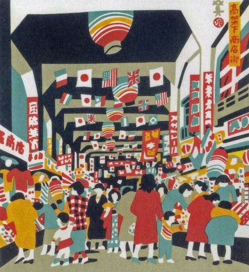 「Kawanishi Hide (川西英, 1894-1965)」|Thomas Ragonのイラスト