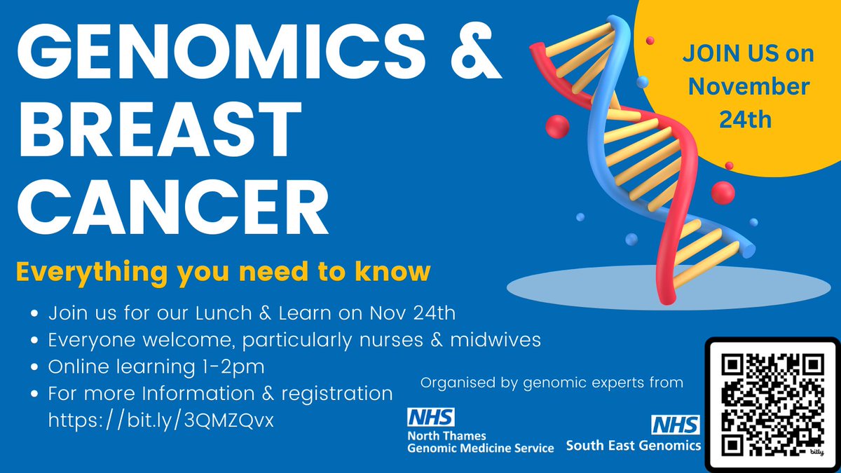 Tickets for our breast cancer webinar flew off the shelves yesterday, so we have released more spaces.

You'll need this new link to book
bit.ly/3QMZQvx
