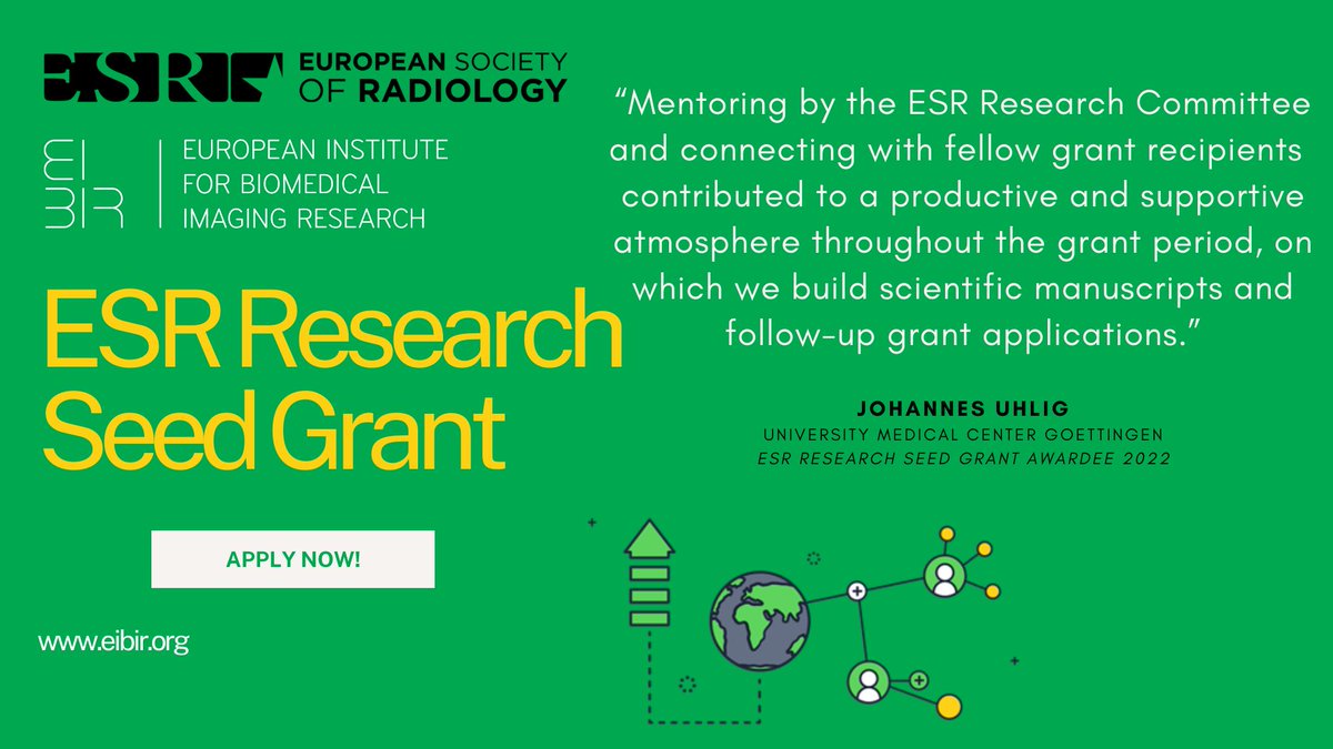 📰Did you know? The <a href="/myESR/">myesr</a> Research Seed Grants 2024 are here! 🙌
💰 Grant Amount: €5,000 - €7,000
📅 Deadline: December 10, 2023
💻 All details here: eibir.org/open-funding-c…

We are looking forward to your applications! 🔬 #ResearchOpportunity #ESRSeedGrants