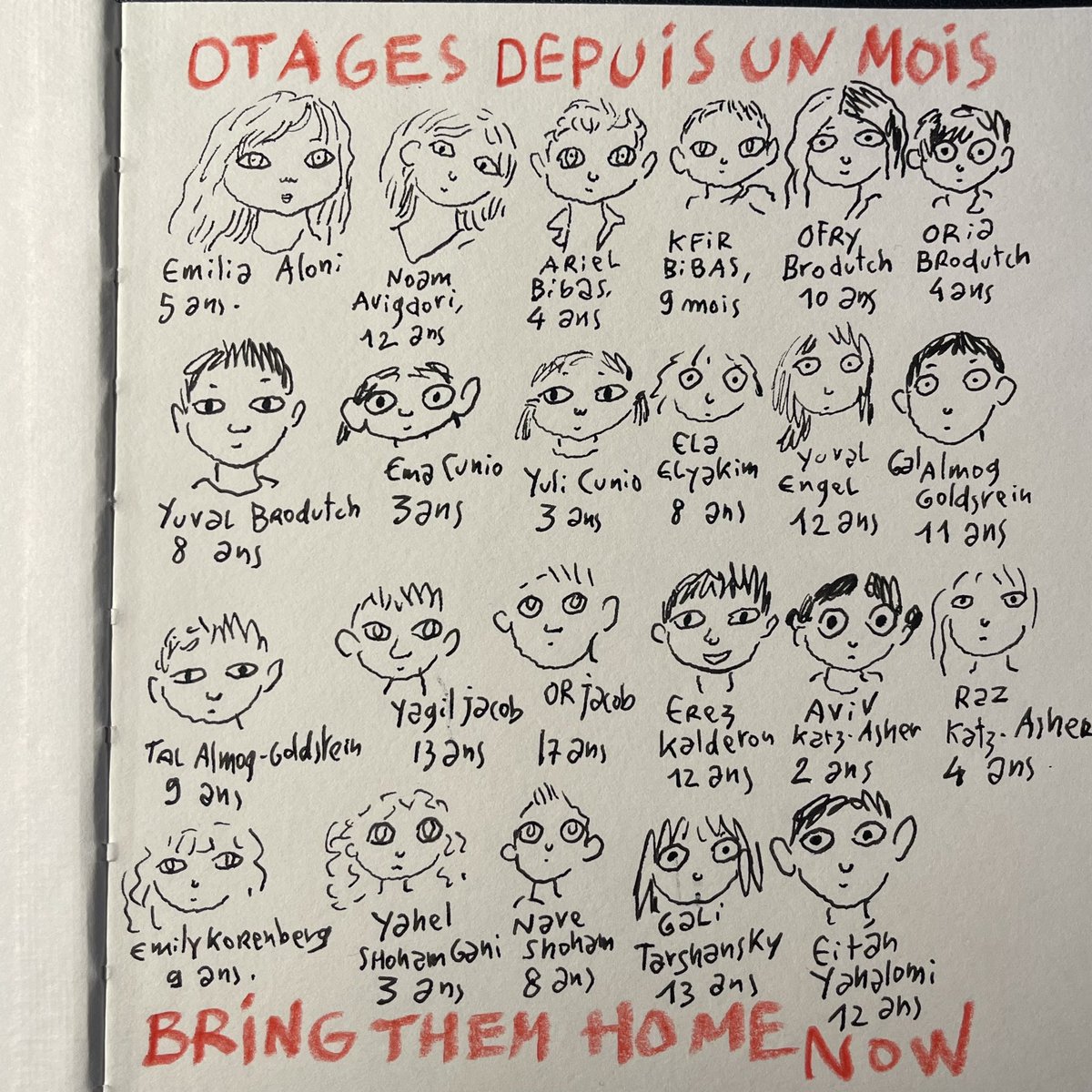 Depuis un mois, le Hamas détient 241 otages. #BringThemBackHomeNow