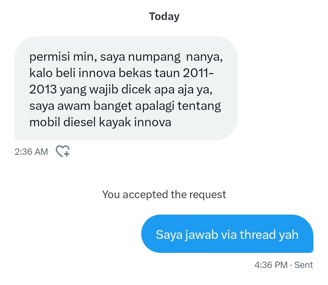 innovacommunity's tweet photo. Dapat pertanyaan dr DM, jawab via trit aja. Biar semua tahu juga.

Disclaimer, ini khusus utk innova. Apalagi qda yg kurang nanti ditambahkan klo mimin ingat.

Apa yg harus diperiksa kala beli Innova diesel versi mimin :

A thread. https://t.co/bv10xqr0BC
