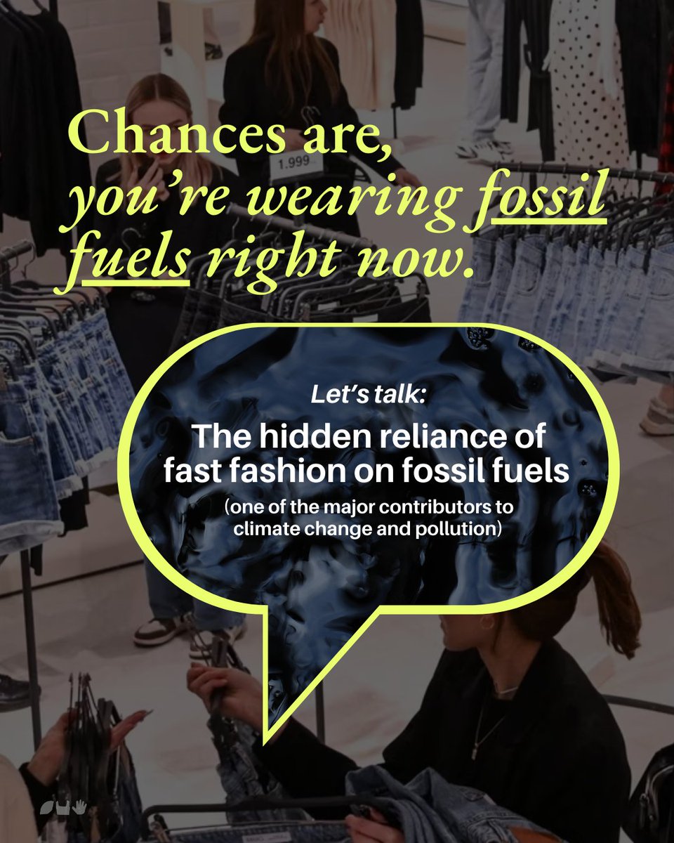fashinfidelity's tweet photo. #Fossilfuels is the primary component of our wardrobes: from synthetic fabrics like #polyester to the transportation of garments across the globe, it⛽️ plays a central role in every stage of #fashion’s supply chain. Were you aware? More: https://t.co/hhJbVOAQ6J #fastfashion https://t.co/KmFJ3LGD1G