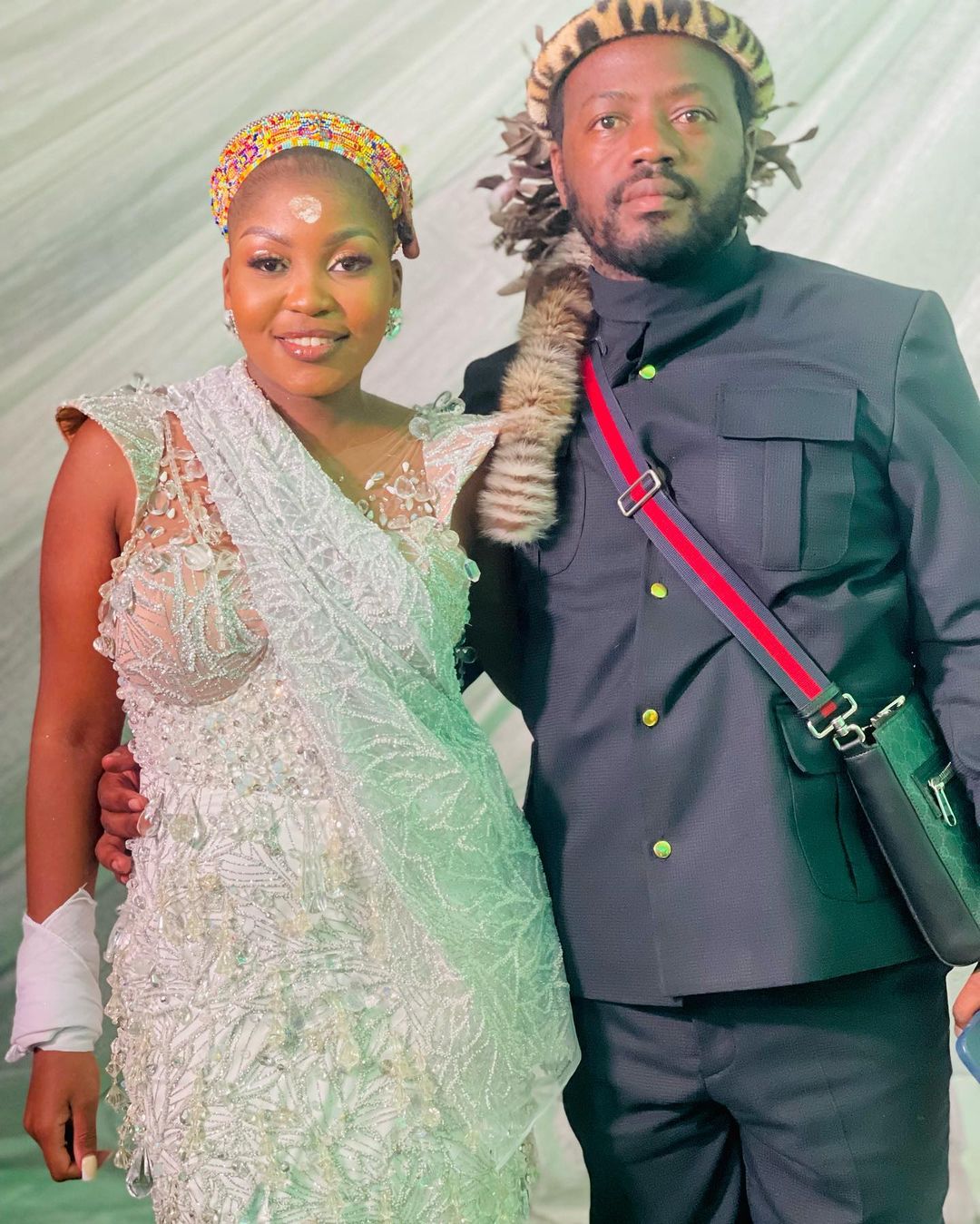 Musa Khawula on X: "Yolanda 'Yollie' Gumbi with her husband Mpilo Mdletshe at her umemulo. https://t.co/GtnXTX3J9O" / X