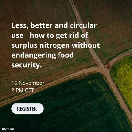 TowardsINMS's tweet photo. 📢#Nitrogen Webinar alert
⏰15 Nov, 2 pm CET
1⃣week to go until webinar @fiblorg presents their most recent report on "Less better and circular use of #Nitogen, reduce surplus nitrogen while not endangering #FoodSecurity".
Sign up here ➡️https://t.co/FIWvFPJd3H https://t.co/3rKSh1S2To