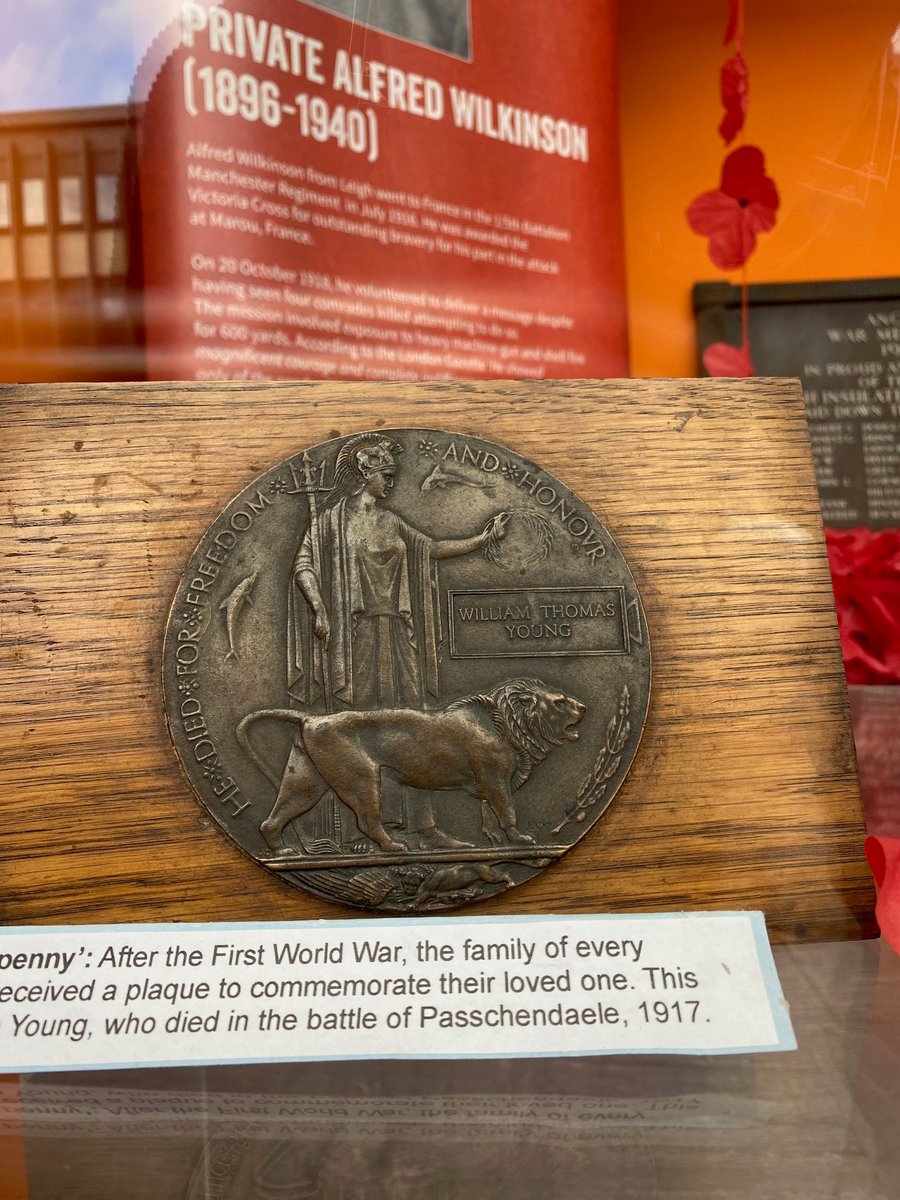 Sunday 12th Nov is Remembrance Sunday. We've created a window display to share some stories &amp; objects about the First &amp; Second World Wars.

Inside the Town Hall we have many resources which can help trace the lives of ancestors &amp; relatives who fought in these conflicts.
