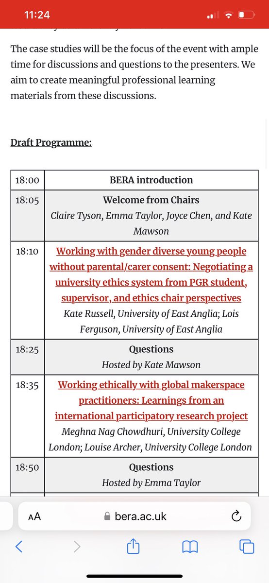 on 23rd Nov we will be hosting an Ethics in practice event please do sign up it promises to be a great twilight session. bera.ac.uk/event/ethics-i…