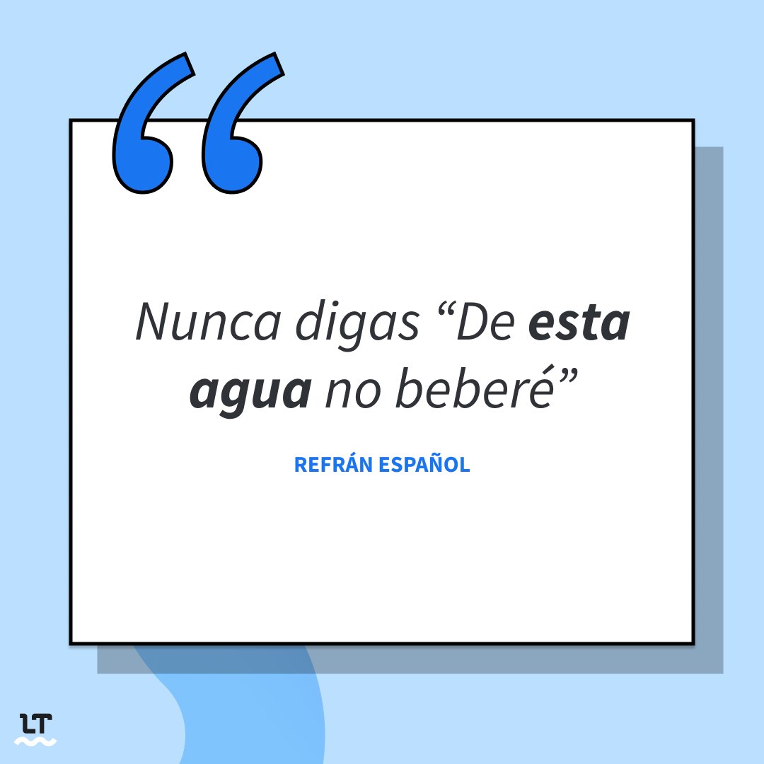 languagetool_es's tweet photo. 💦  ¡Seguimos hablando de “agua”! 🦆

 Como sabéis, nos encantan los refranes y las frases hechas…

 🤔💭 ¿Conoces algún otro refrán o frase local propia de la zona en la que vives que esté relacionada con el agua? 

Y ya sabes, “cuando el río suena, agua lleva…” 🐬 https://t.co/VXAstmsuyg