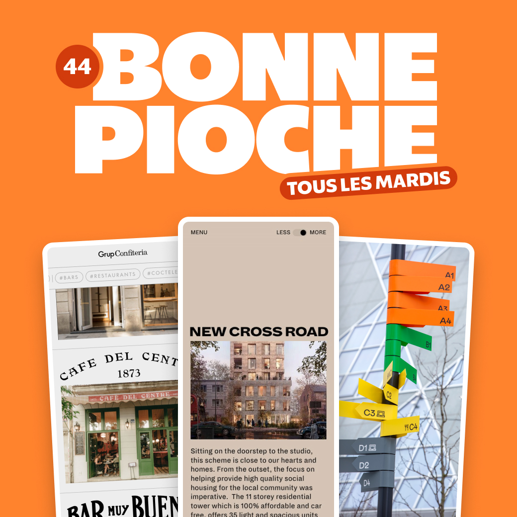 Tous les mardis, je vous partage ma veille 👀🧙‍♂️✨
#BonnePiocheDesign

Au programme :
- des sites web captivants
- des identités visuelles renversantes
- des typographies remarquables
- des designers inspirant·e·s
- des ressources indispensables

🧵 Thread ↓