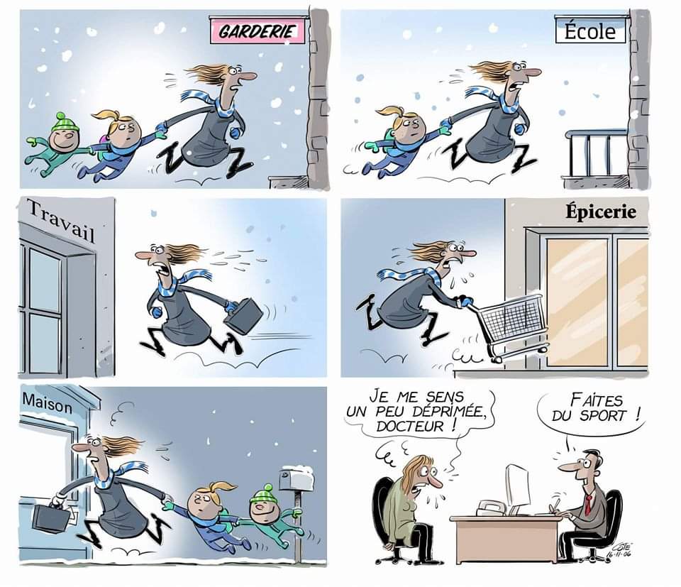 B.   J.   O.   U.   R
Depuis hier, les femmes travaillent gratuitement.