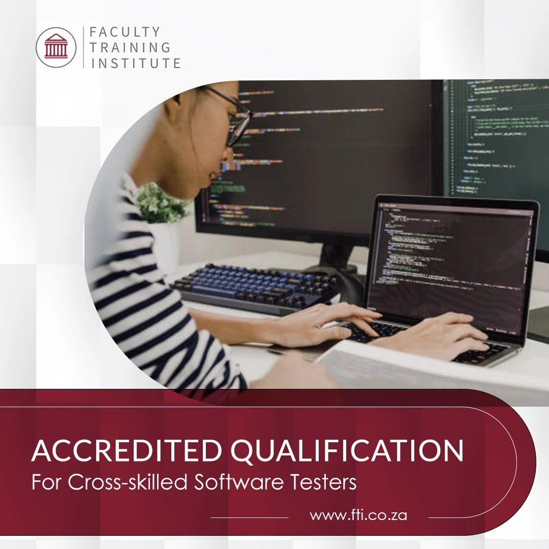 facultytraining's tweet image. The #AppliedProgramme #SoftwareTesting is #MICTSETA accredited and #ISTQB aligned. It's a highly sought-after #qualification for an industry that needs #trained professionals: fti.co.za/information-te…