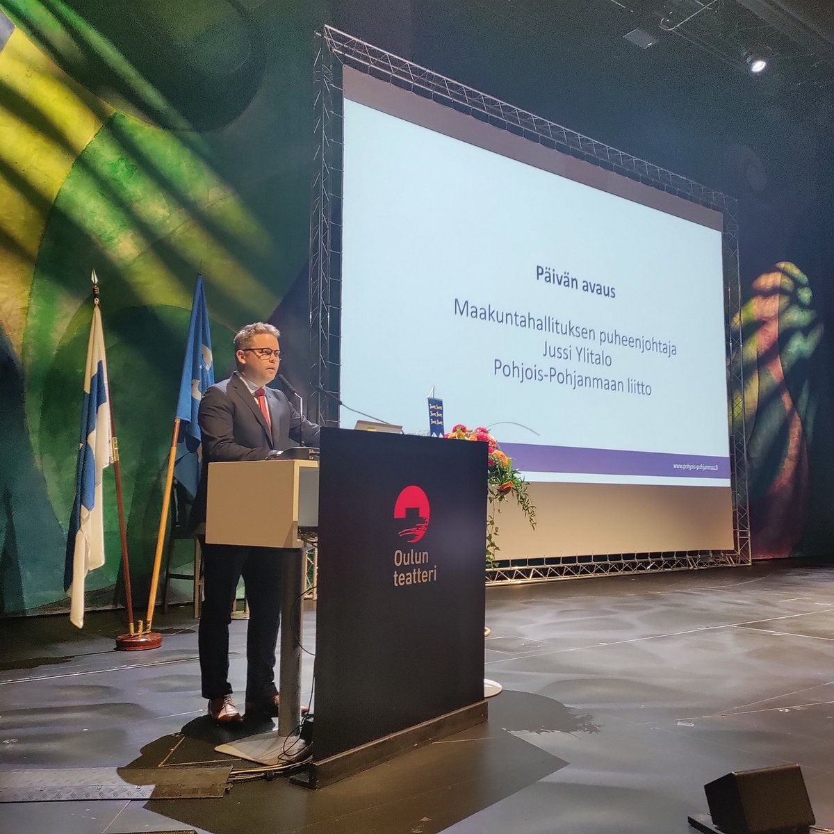 Pohjois-Pohjanmaan maakuntapäivät jatkuvat. <a href="/YlitalonJussi/">Jussi Ylitalo</a> avaa Pohjois-Pohjanmaan kuntien tulevaisuuteen pureutuvan päivän.