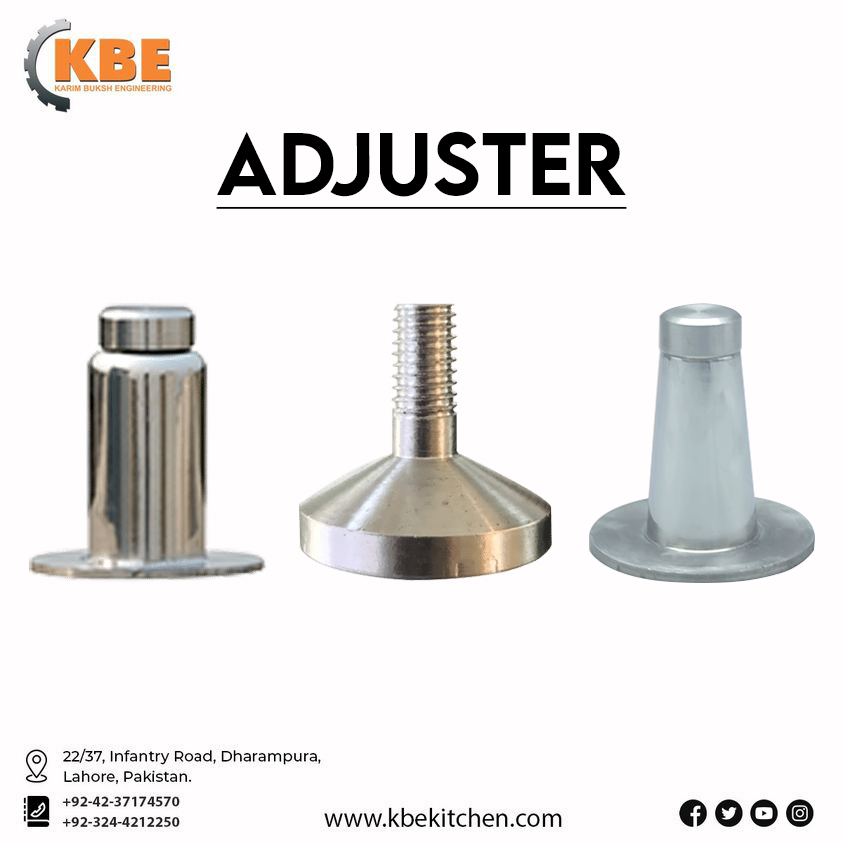 Product Name:- Adjusters

For more information please call +92 322 8098420 

#KbeKitchen #CookingRange #KitchenUpgrade  #CookingAppliances #Efficiency #QualityKitchen #KitchenGoals #CookingAtHome #commercialkitche