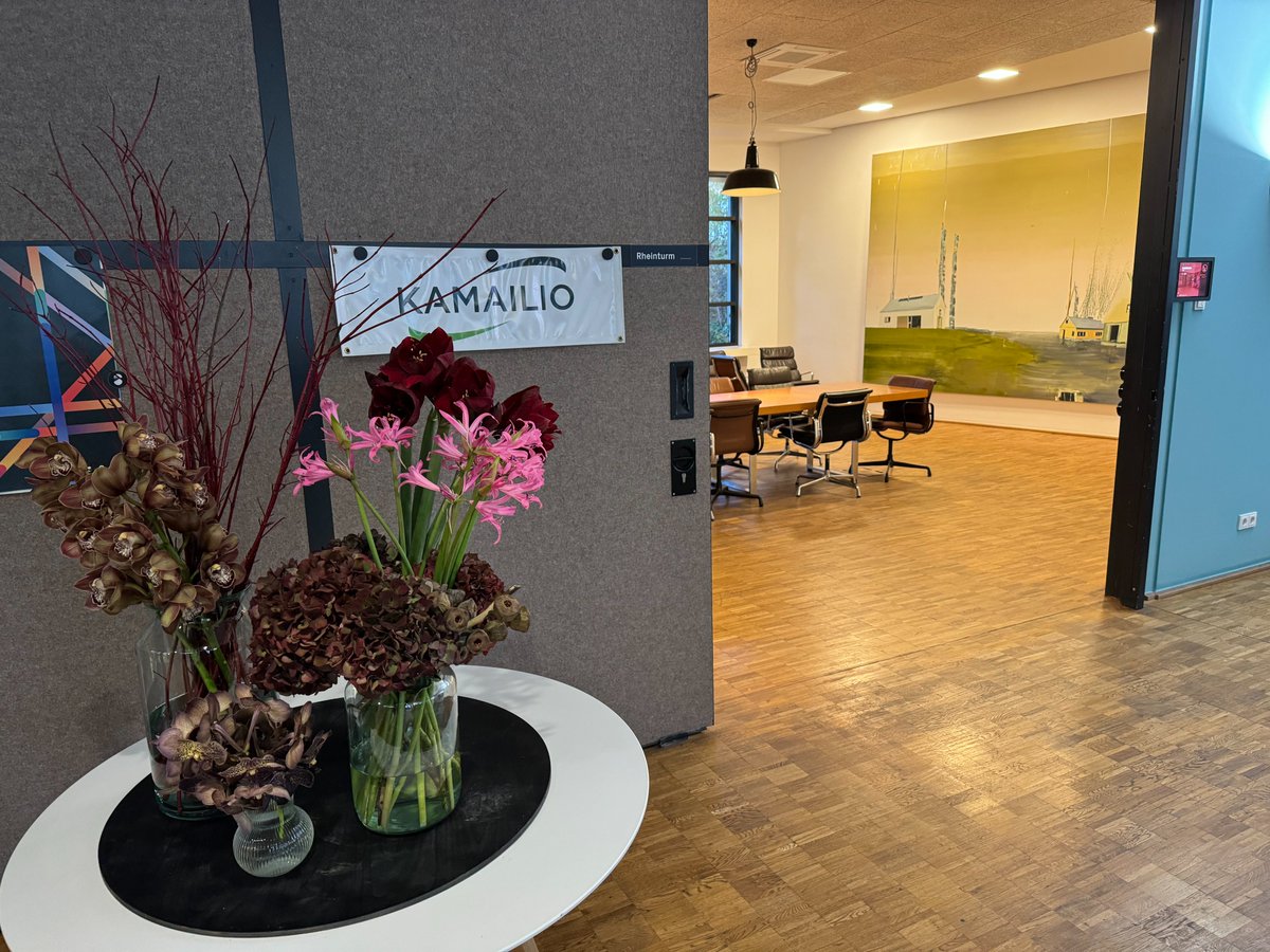 Today starts the <a href="/kamailio/">kamailio.org</a> developer meeting in Dusseldorf at <a href="/sipgateDE/">closed</a>
to plan what’s next, code new features, update documentation, improve CI/CD workflows ... glad to be the host again .. this evening, there will be a small social event, send me a pm, if you wanna join us.