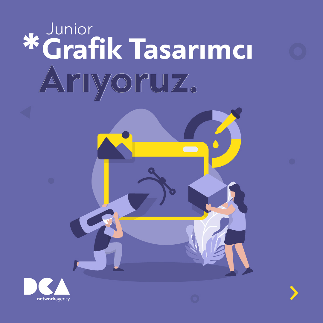 DCA Network, Junior #GrafikTasarımcı Arıyor ajansisleri.com/dca-network-ju…
#kariyer #işilanı