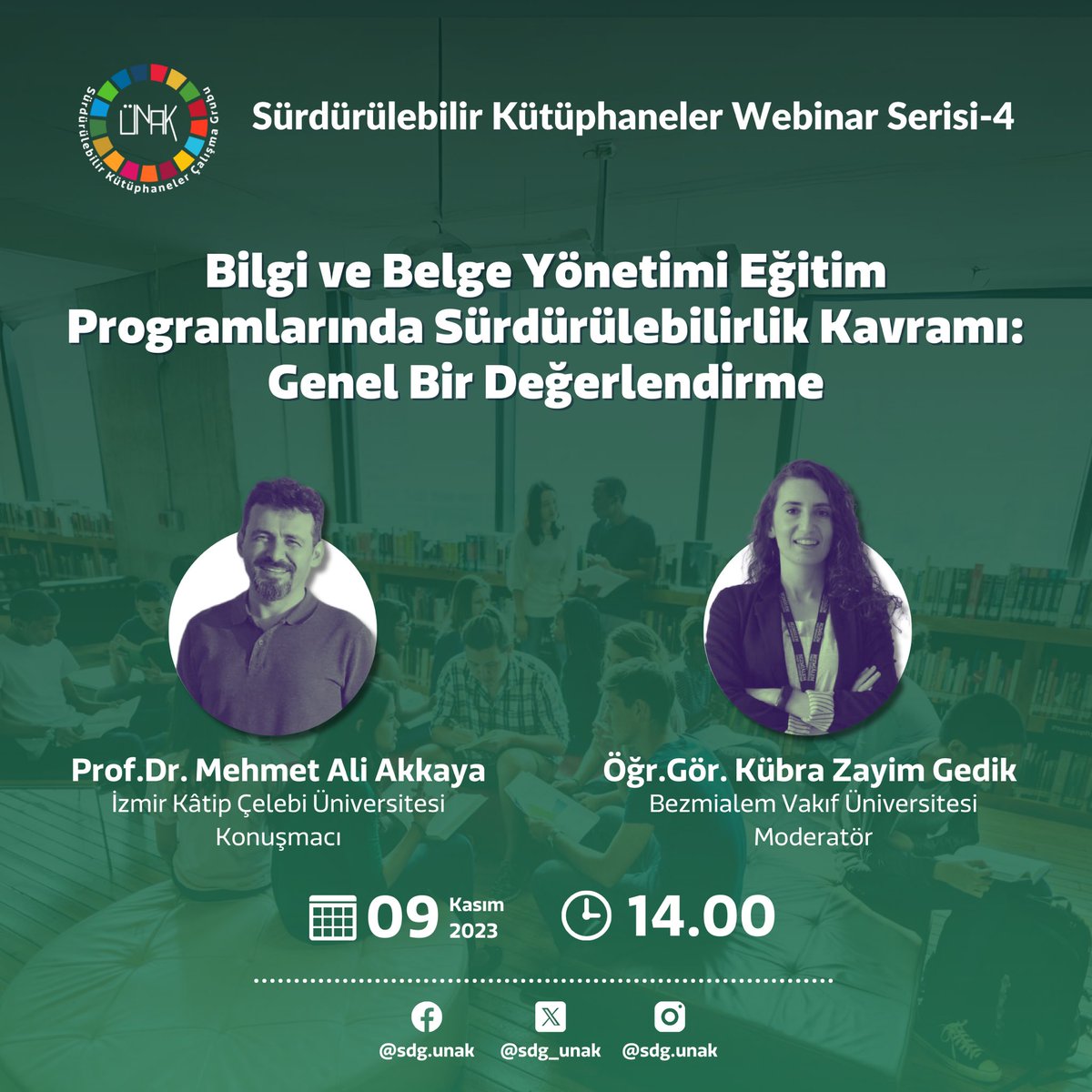 sdg.unak (@sdg_unak) on Twitter photo Webinar serimiz devam ediyor!
Serinin dördüncü etkinliğinde Prof.Dr. Mehmet Ali Akkaya konuğumuz olacaktır. <a href="/ikcu_bby/">İzmir Katip Çelebi Üniv. BBY</a>
Dileyen herkesi etkinliğimize katılmaya davet ediyoruz.
Etkinlik linki👇🏻
youtube.com/live/JH6G6S1-P…
#sürdürülebilirlik #Ska
#SDGs #Sustainability Webinar serimiz devam ediyor!
Serinin dördüncü etkinliğinde Prof.Dr. Mehmet Ali Akkaya konuğumuz olacaktır. <a href="/ikcu_bby/">İzmir Katip Çelebi Üniv. BBY</a>
Dileyen herkesi etkinliğimize katılmaya davet ediyoruz.
Etkinlik linki👇🏻
youtube.com/live/JH6G6S1-P…
#sürdürülebilirlik #Ska
#SDGs #Sustainability