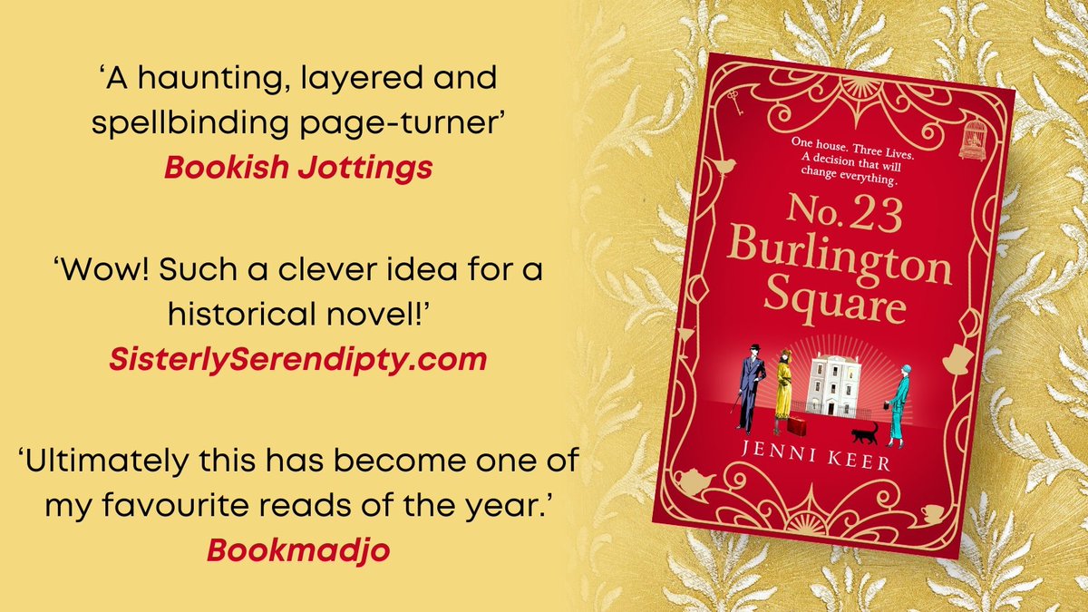 An absolutely brilliant publication week for #No23BurlingtonSquare. Thanks for all the support and glorious reviews 💗 Currently just £1.39! ➡️ mybook.to/burlingtonsqso… #tuesnews @RNAtweets