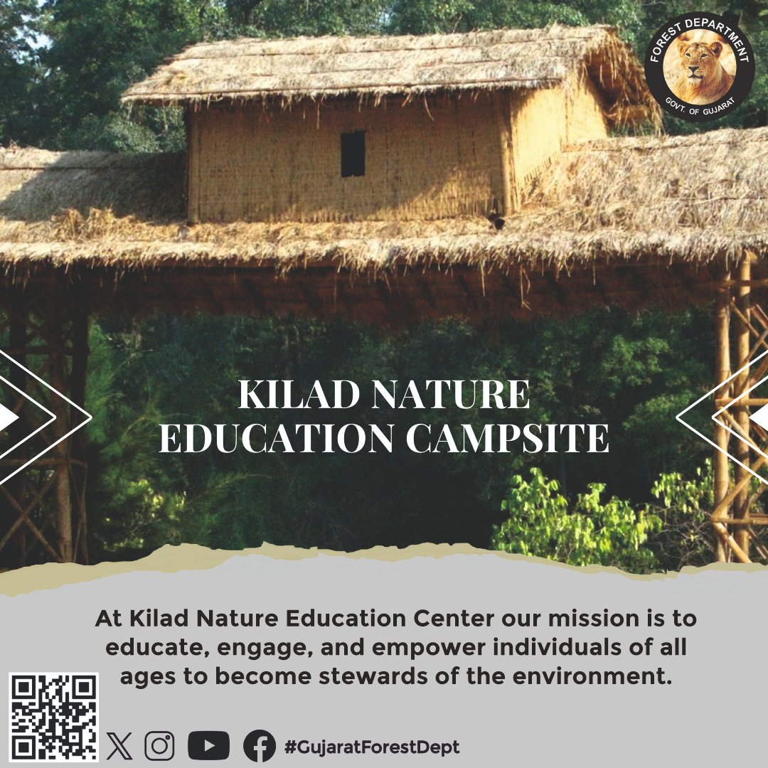 Kilad is located at the Dang Forest Division on the way to the Waghai Botanical Garden.
 
 #KiladCampsite
#NatureEducation
#OutdoorLearning
#NatureExploration
#AdventureInNature
#EnvironmentalEducation
#CampsiteAdventures