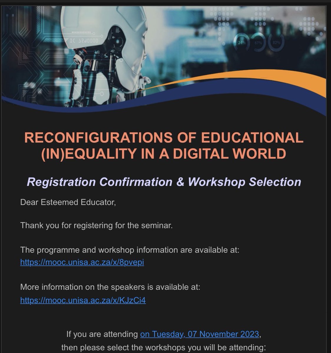 unisaradio's tweet image. Day two of the RED Conference underway. 
#REDConference2023
#Unisa150