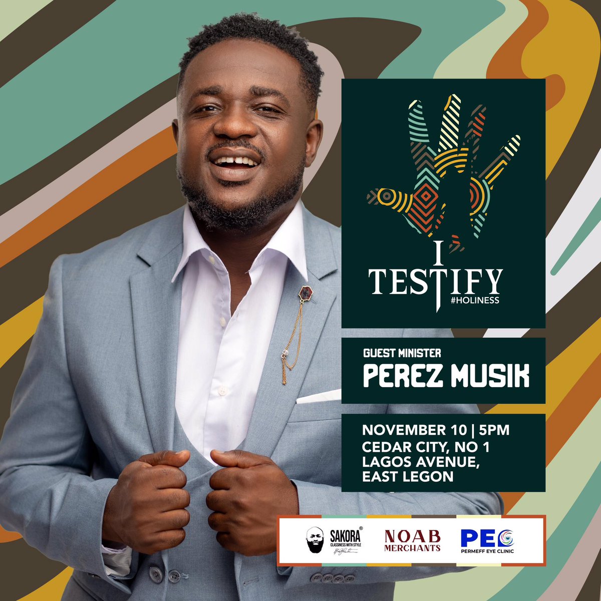 Guess who is coming; the award winning @perezmusik233 !!!. 
.😅🎺🎶💃🏾🕺🏾🧤

#iTestify2023
#CMC
#HolyEdition
#MyTestimony