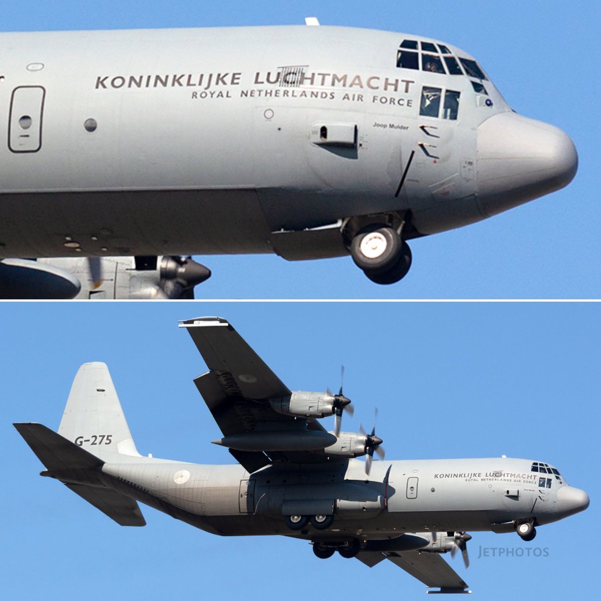 LebanonJets's tweet photo. Military: again Royal Netherlands Air Force Koninklijke Luchtmacht C130 #G275 hex #480C04 #1 most tracked flight on @flightradar24 arriving into #Hamat #WujuhElHajar AirBase near #Batroun in North #Lebanon from #Paphos same trip on Nov2 https://t.co/tLXEEV0OYt