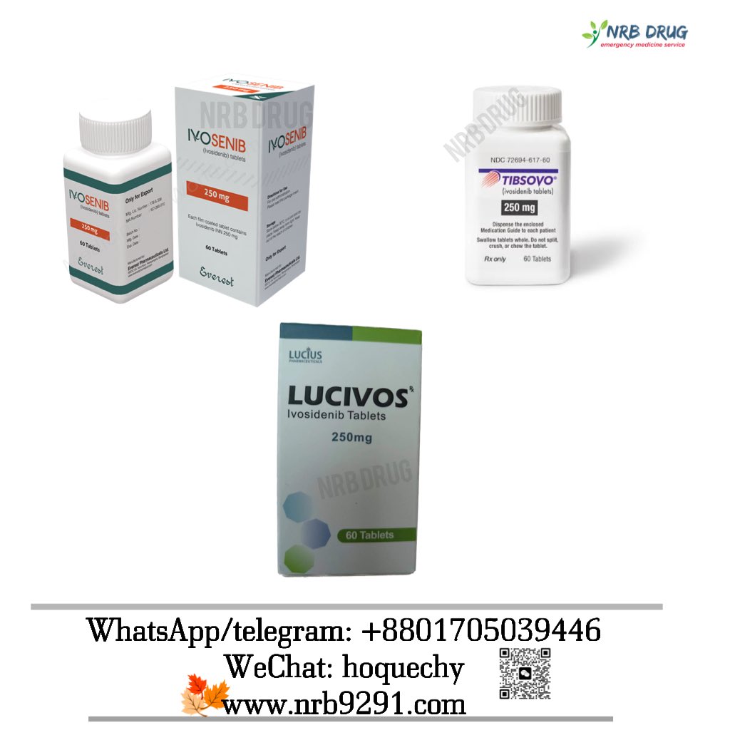 #Lvosenib #Lucivos #Tibsovo (#Ivosidenib) is also indicated for the treatment of adult patients with relapsed acute myeloid #leukemia (AML) and metastatic cholangiocarcinoma (bile duct cancer) with an isocitrate dehydrogenase-1 (IDH1) mutation as detected by an FDA-approved test.