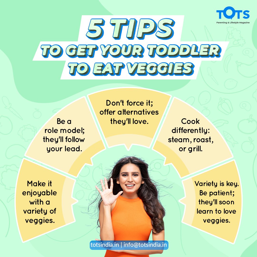 Making veggies appealing to toddlers is a task! Try colorful variety and setting a good example. 

What's your secret to getting your child to enjoy their greens? 🥦💚 

#Parenting #HealthyEating #ToddlerNutrition