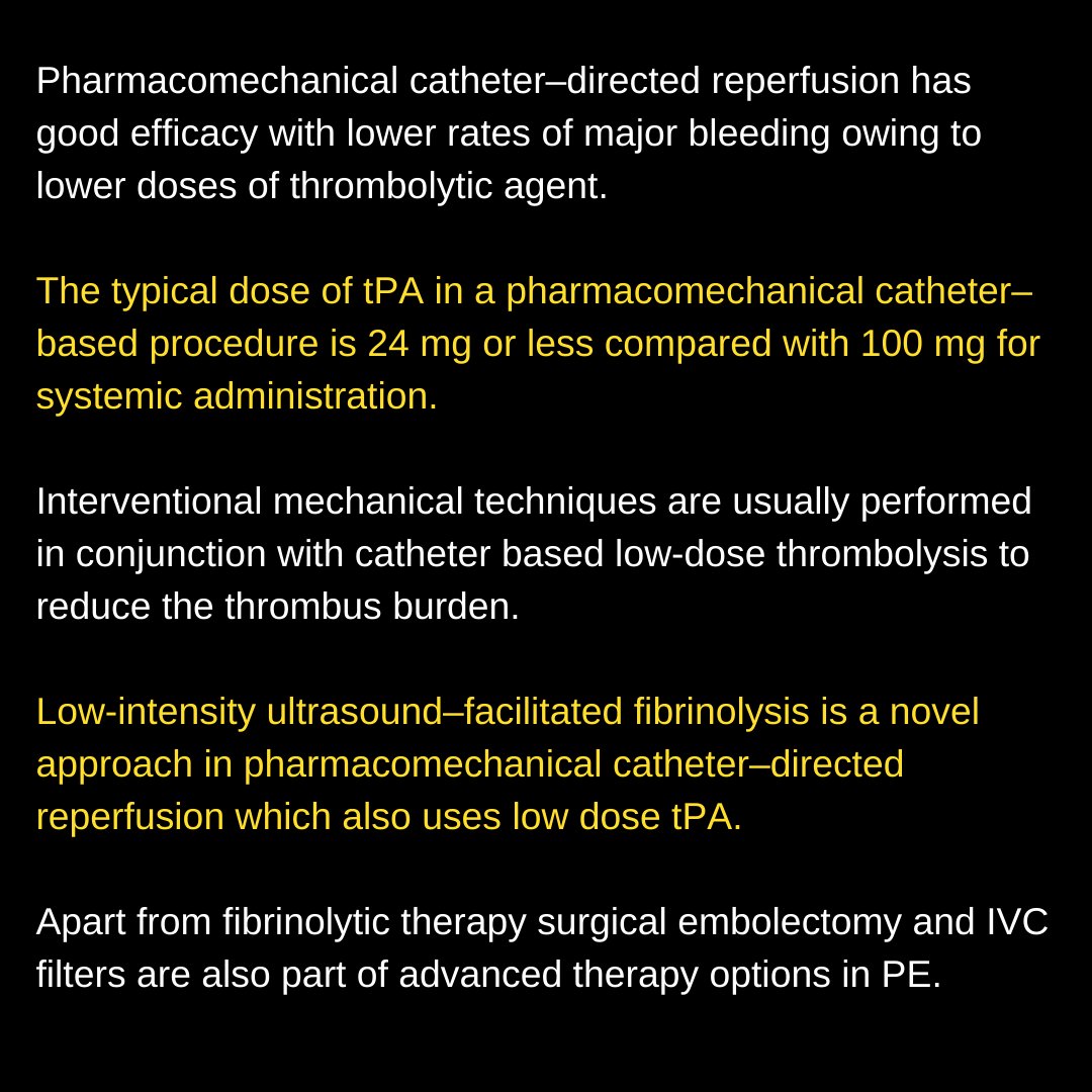 A🧵 on FIBRINOLYTICS First a fact check 👇 INTRAVENOUS THROMBOLYSIS can