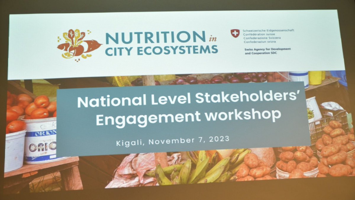 #HappeningNow 🇷🇼
We are bringing together key stakeholders in #Rwanda #FoodSystems for a National Stakeholders' Engagement Event for the #NiceNutrition project. 🫱🏾‍🫲🏽 Stay tuned for reflections and input on #Sustainable #FoodSystemsTransformation national and district policies ⬇️
